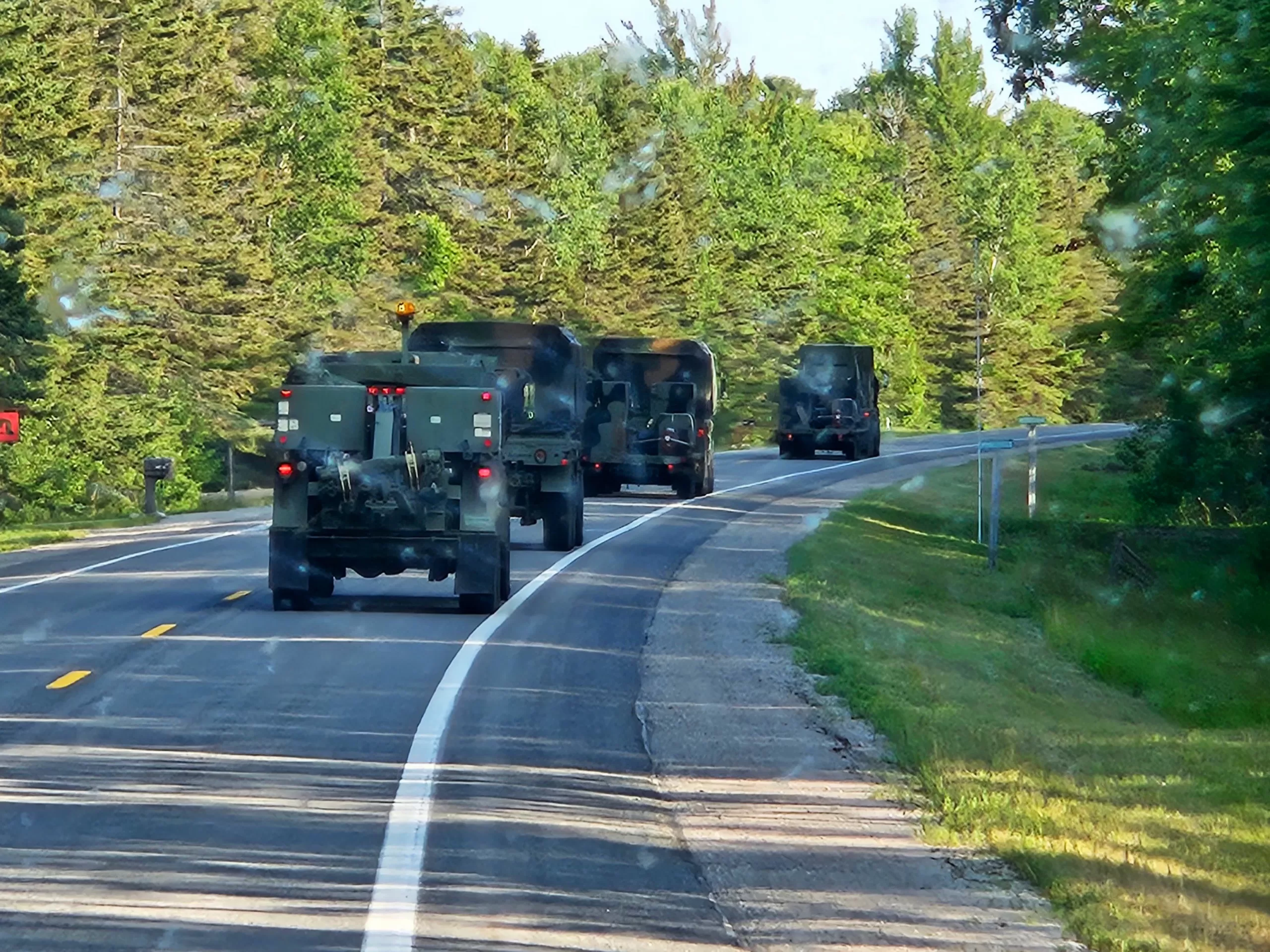 Members of the 128th Air Control Squadron of the Wisconsin Air National Guard achieved a training first by convoying more than 500 miles from Volk Field, Wis., to Alpena Combat Readiness Training Center, Mich., July 8 to train on new forward operating location tactics and equipment. This two-week training improves the unit’s overall readiness for a potential near-peer conflict. Wisconsin National Guard photo