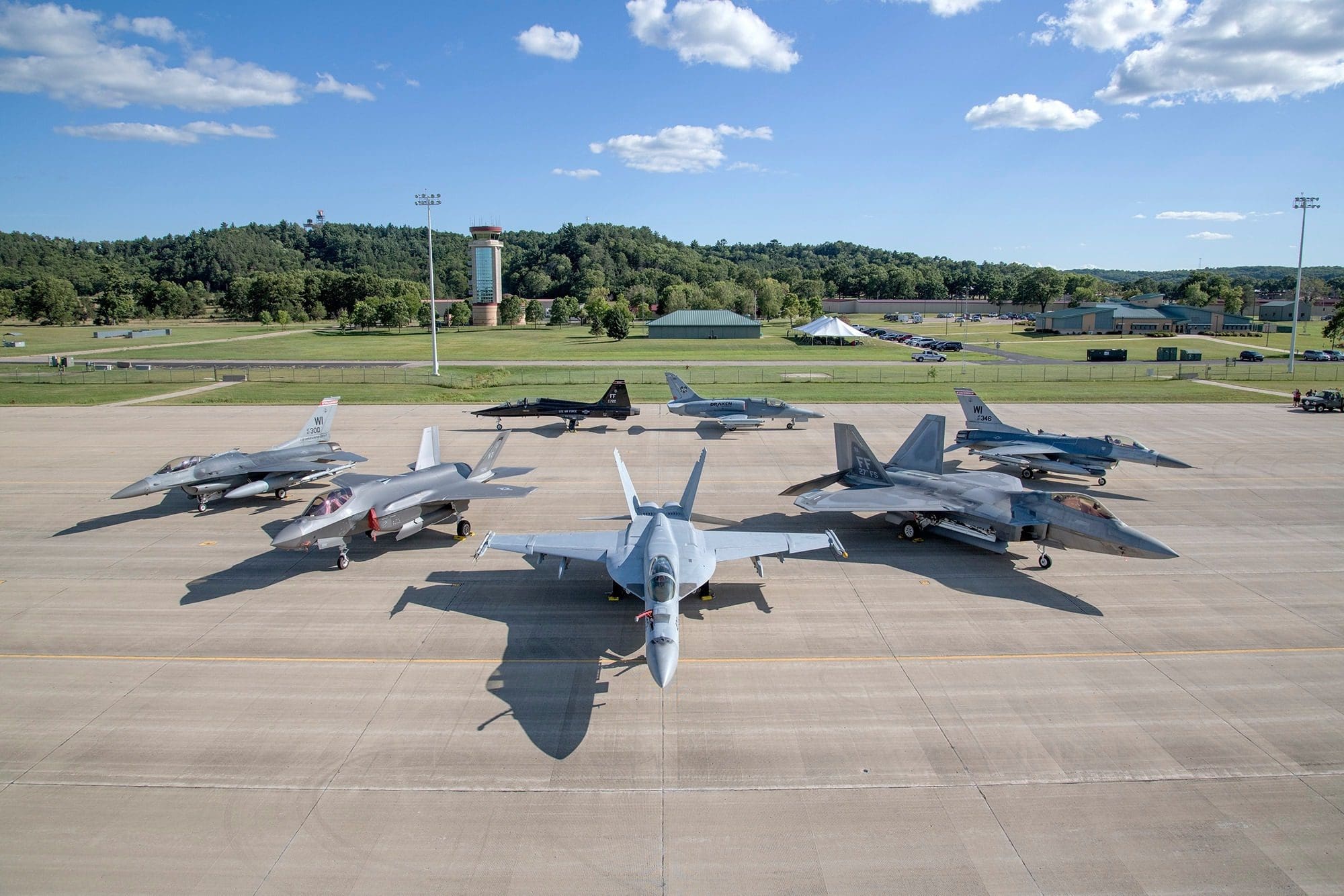 A variety of the world’s most advanced aircraft will assemble at Volk Field Combat Readiness Training Center for the joint-accredited exercise Northern Lightning Aug. 9-20. Wisconsin National Guard photo