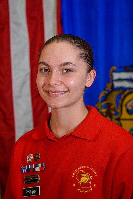 Cadet Angela Phillippi of Delevan, Wisconsin  